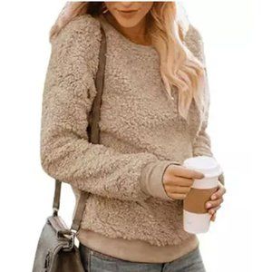 Women's Fitted Sherpa Sweatshirt